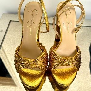 Jessica Simpson Immie Snake Gold